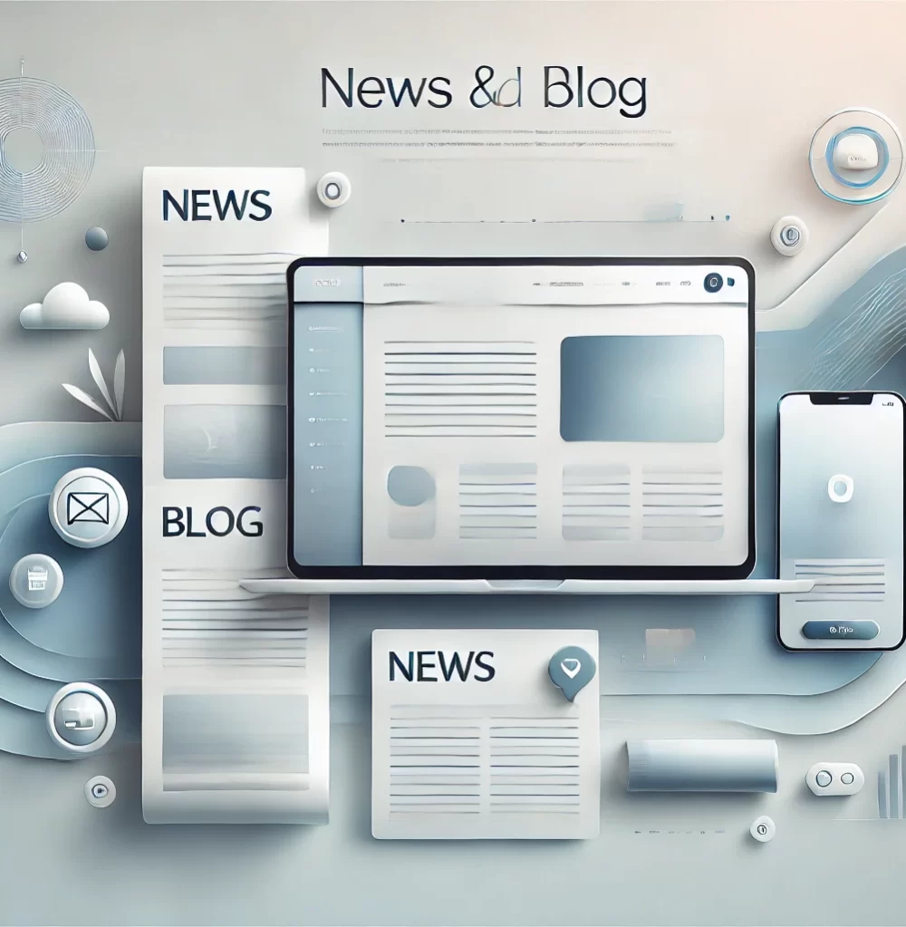 DALL·E 2025-01-08 14.34.55 – A modern and clean website banner design for a news and blog section. The image should feature a sleek layout with a combination of abstract shapes, s DALL·E 2025-01-08 14.34.55 - A modern and clean website banner design for a news and blog section. The image should feature a sleek layout with a combination of abstract shapes, s